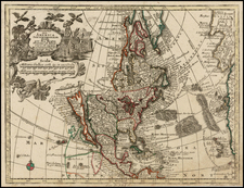 South America, California and America Map By Matthaus Seutter