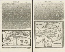 Atlantic Ocean, New England, Mid-Atlantic, Southeast, Caribbean, Baltic Countries and Scandinavia Map By Benedetto Bordone