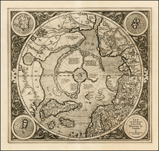 Northern Hemisphere, Polar Maps and Alaska Map By Gerard Mercator