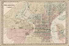 Mid-Atlantic Map By Samuel Augustus Mitchell Jr.