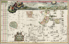 World, World, Mediterranean, Middle East, Holy Land, Egypt, Curiosities and Greece Map By Johann Georg Hagelgans