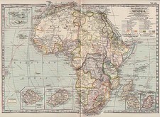 Africa, North Africa, South Africa and East Africa Map By The Century Company