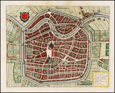 Netherlands Map By Matthaus Merian