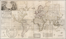 World and World Map By Herman Moll