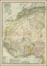 North Africa and West Africa Map By The Century Company