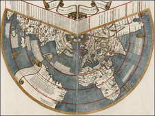 World, World, South America and America Map By Johannes Ruysch