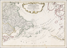 Polar Maps, Pacific Northwest, Alaska, Pacific, Russia in Asia and Canada Map By Gerhard Friedrich Muller