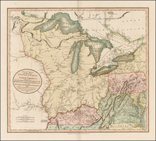 Mid-Atlantic, Midwest and Canada Map By John Cary