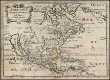 North America Map By Nicolas Sanson