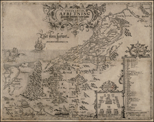 Holy Land Map By Johannes Leneus