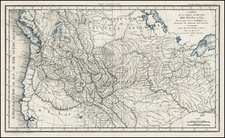 Plains, Rocky Mountains and Canada Map By Pierre Lapie