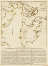 New England, Massachusetts, Boston and American Revolution Map By Robert Sayer  &  John Bennett