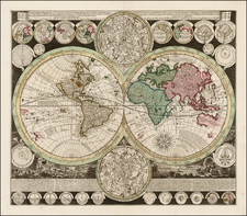 World and World Map By Adam Friedrich Zurner