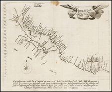 Mexico and Baja California Map By Domingo del Castillo