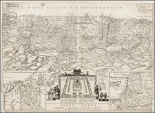 Holy Land Map By Jacques Lagnet