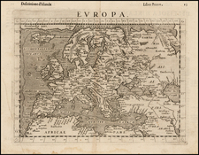 Europe and Europe Map By Girolamo Ruscelli / Giovanni Botero