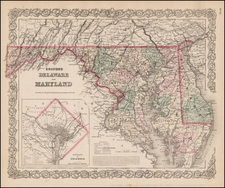 Mid-Atlantic Map By G.W.  & C.B. Colton