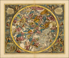 Celestial Maps Map By Andreas Cellarius