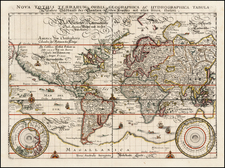 World and World Map By Matthaus Merian