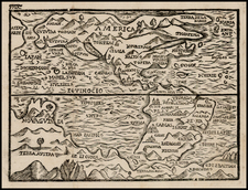 South America and America Map By Giuseppe Rosaccio