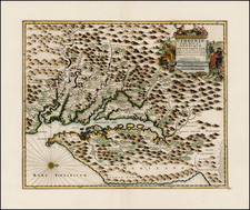 Mid-Atlantic and Southeast Map By Pieter van der Aa