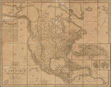 Polar Maps, United States, Plains, Rocky Mountains and North America Map By Adrien-Hubert Brué