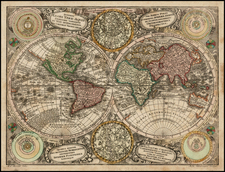 World and World Map By Matthaus Seutter