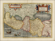 Holy Land Map By Jodocus Hondius