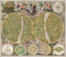 Celestial Maps and Curiosities Map By Matthaus Seutter