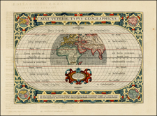 World and World Map By Abraham Ortelius