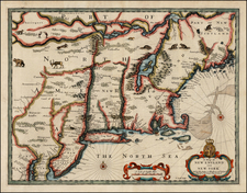 New England and Mid-Atlantic Map By John Speed