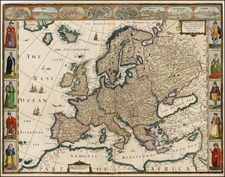 Europe and Europe Map By John Speed