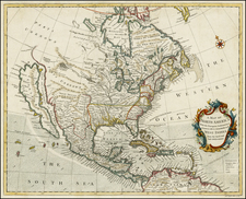 North America Map By Richard William Seale