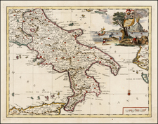 Italy Map By Giambattista Albrizzi