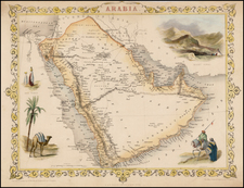 Middle East Map By John Tallis