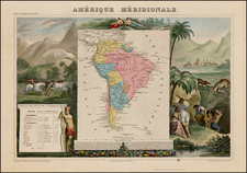 South America Map By Victor Levasseur