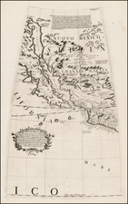 Texas, Southwest, Rocky Mountains, Mexico, Baja California and California Map By Vincenzo Maria Coronelli