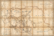 Plains and Rocky Mountains Map By W.F. Raynolds / William  Emery Merrill