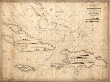 Caribbean Map By John William Norie