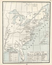 Mid-Atlantic and Southeast Map By George F. Cram