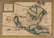 North America and California Map By Herman Moll