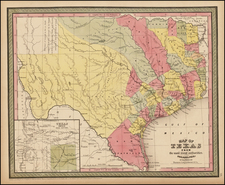 Texas Map By Thomas, Cowperthwait & Co.