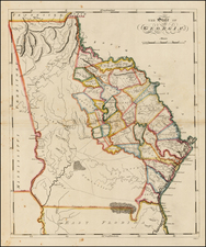 Southeast Map By Mathew Carey