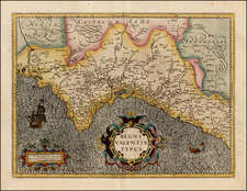 Spain Map By Henricus Hondius