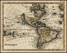 Western Hemisphere, South America, Australia & Oceania, Oceania and America Map By Anonymous