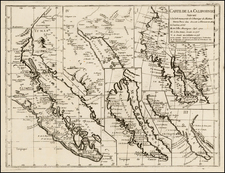 Baja California and California Map By Denis Diderot / Didier Robert de Vaugondy