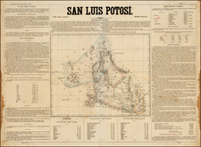 Mexico Map By Antonio Garcia y Cubas