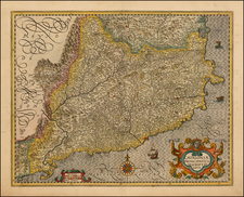 Spain Map By Jodocus Hondius