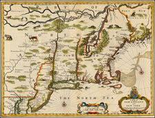 New England and Mid-Atlantic Map By John Speed