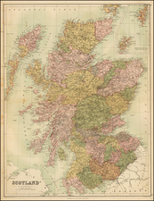 Scotland Map By Adam & Charles Black